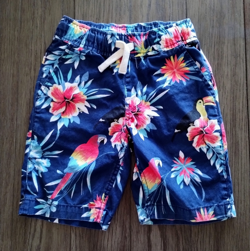 Boys Print Pull On Jogger Shorts